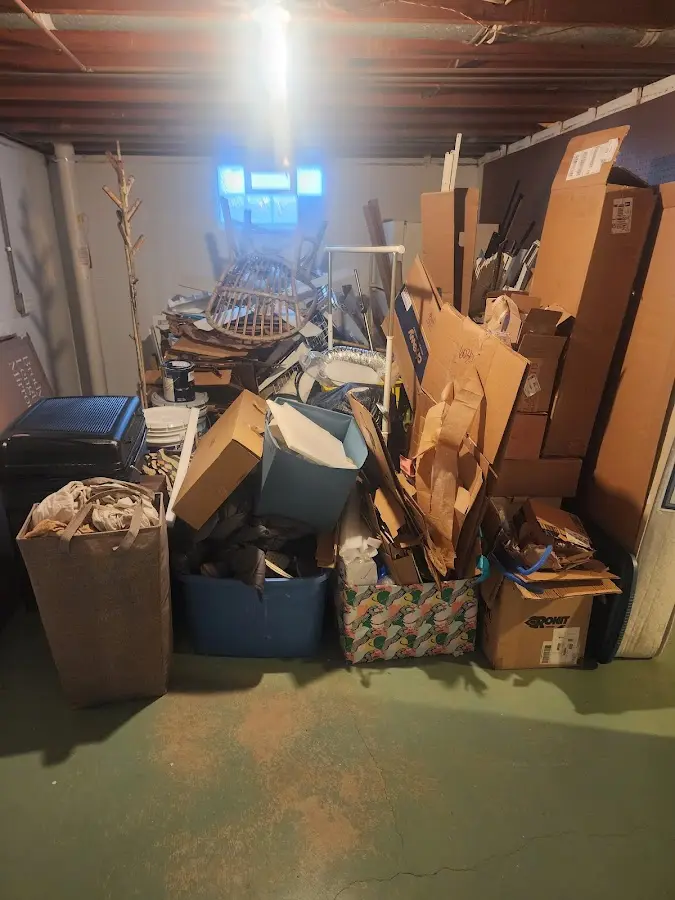 Roll-off dumpster container at job site for 20 Yard Dumpster Rental in French Valley